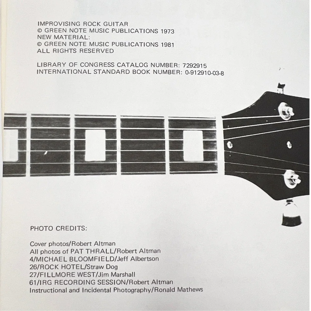 Improvising Rock Guitar: The Most Comprehensive Guide To Lead Style Rock, Thrall